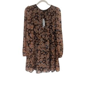 NWT SANCTUARY SHIRRED NECK MINI BABYDOLL DRESS Size XS